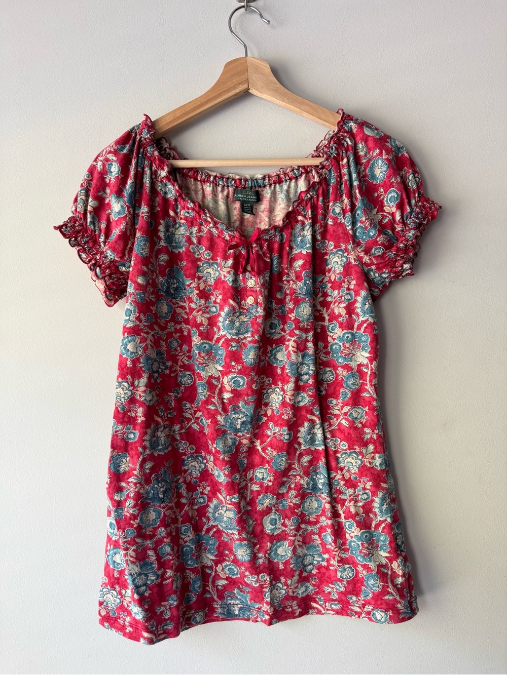 Lauren Ralph Lauren Floral Peasant Top